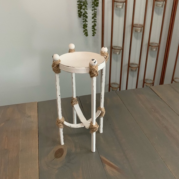 Eclectic Revival Other - Eclectic Revival Distressed Painted Candleholder